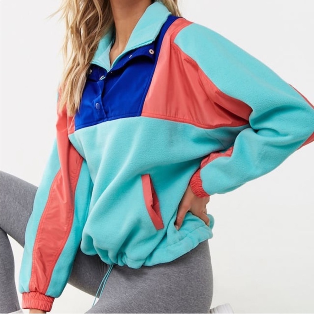 Forever 21 | Fleece Colorblock Pullover